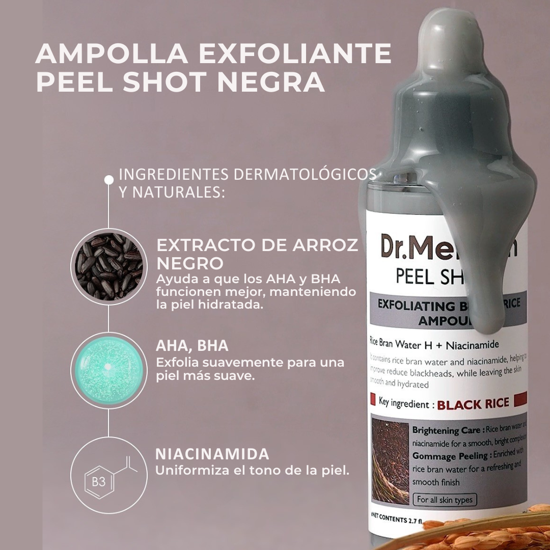 Ampolla Exfoliante de Arroz- Dr. Melaxin