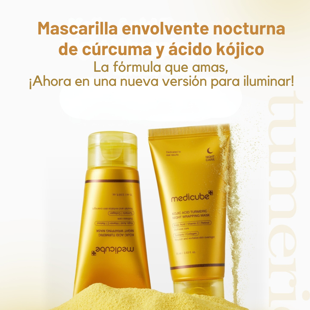 Mascarilla Medicube Anti-Manchas Nocturna con Cúrcuma y Retinol
