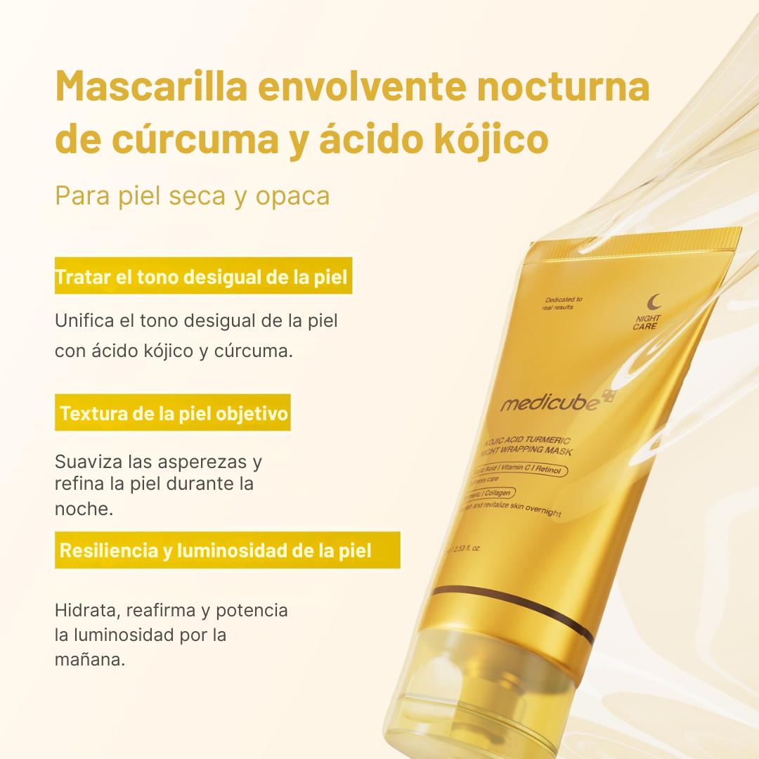 Mascarilla Medicube Anti-Manchas Nocturna con Cúrcuma y Retinol