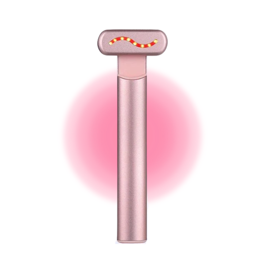 Masajeador facial de luz roja
