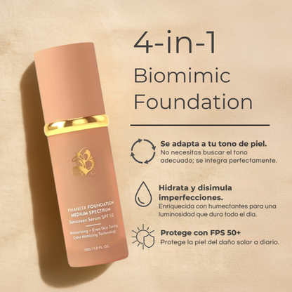 Bloqueador Solar SPF 50+ con Adaptación de Tono