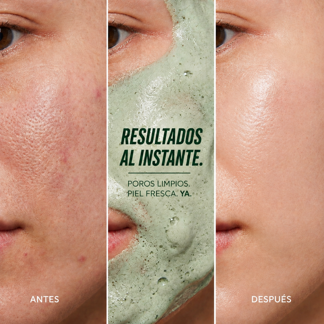 Mascarilla facial de burbujas