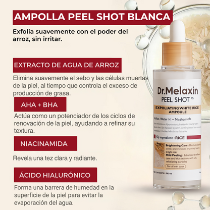 Ampolla Exfoliante de Arroz- Dr. Melaxin