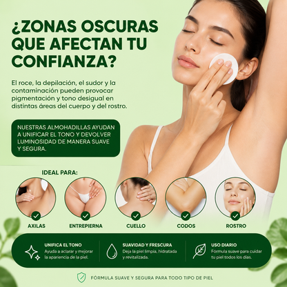 Discos Aclarante Facial y Corporal Jiyu