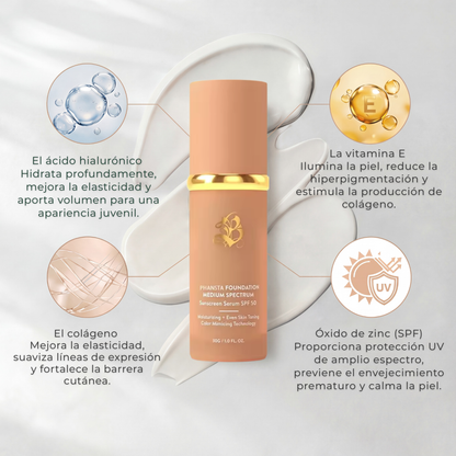 Bloqueador Solar SPF 50+ con Adaptación de Tono
